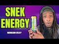 Meme coin utility review snek energy drink