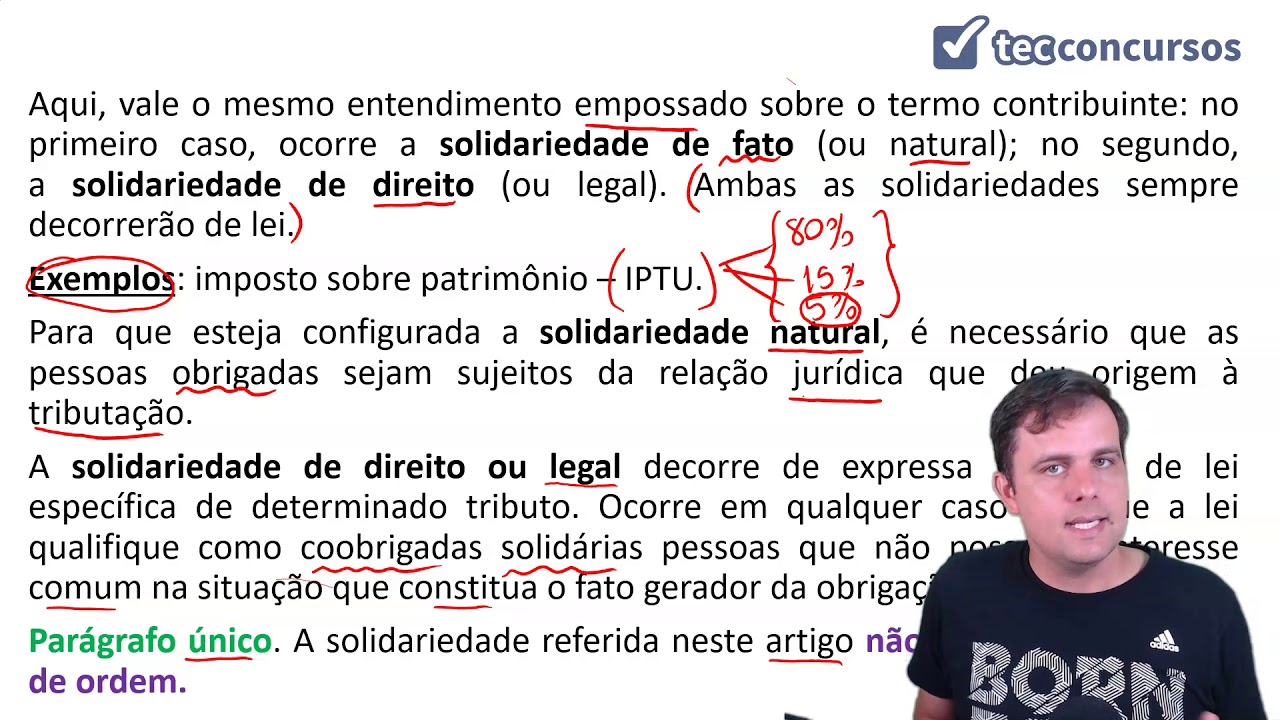 06.04. Aula de Solidariedade (Direito Tributário)