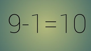 Proof:- 9-1=10 | Math Tutorial | Secret Math Tricks I Funny Math I Math Magics I