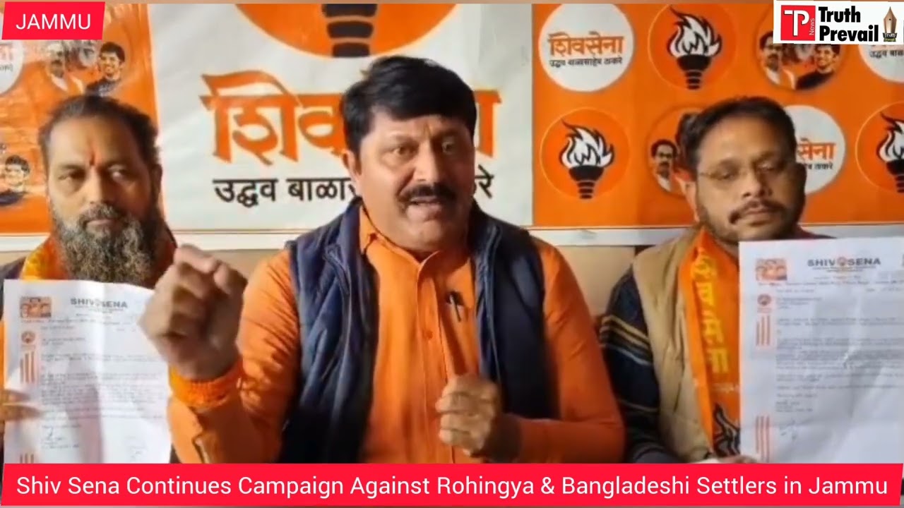 Shiv Sena Continues Campaign Against Rohingya & Bangladeshi Settlers in Jammu