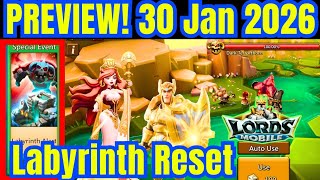 Lords Mobile – 30 January 2026 Update: packs, monsters & more, Kingdom Labyrinth Reset, Discounts 