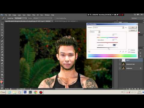 ตัดต่อหน้าแบบเรียบง่าย Photoshop cs6