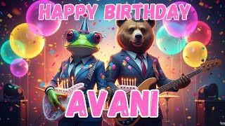 AVANI Happy Birthday Song - Happy Birthday Avani