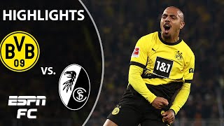 🚨 CLEAN SHEET 🚨 Dortmund vs. SC Freiburg | Bundesliga Highlights | ESPN FC
