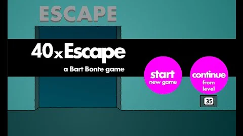 Escape 40x Walkthrough - Part one - level 1-20