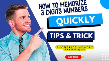 How to Memorize 3 Digits Numbers | Boost your Brainpower, Master Your Mind, and Make Learning Fun