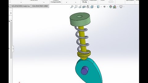 Cam and Follower Mechanism Animation SOLIDWORKS 16