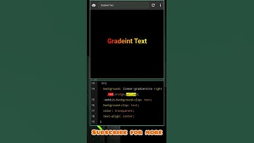How to add gradient in text by html and css🙃