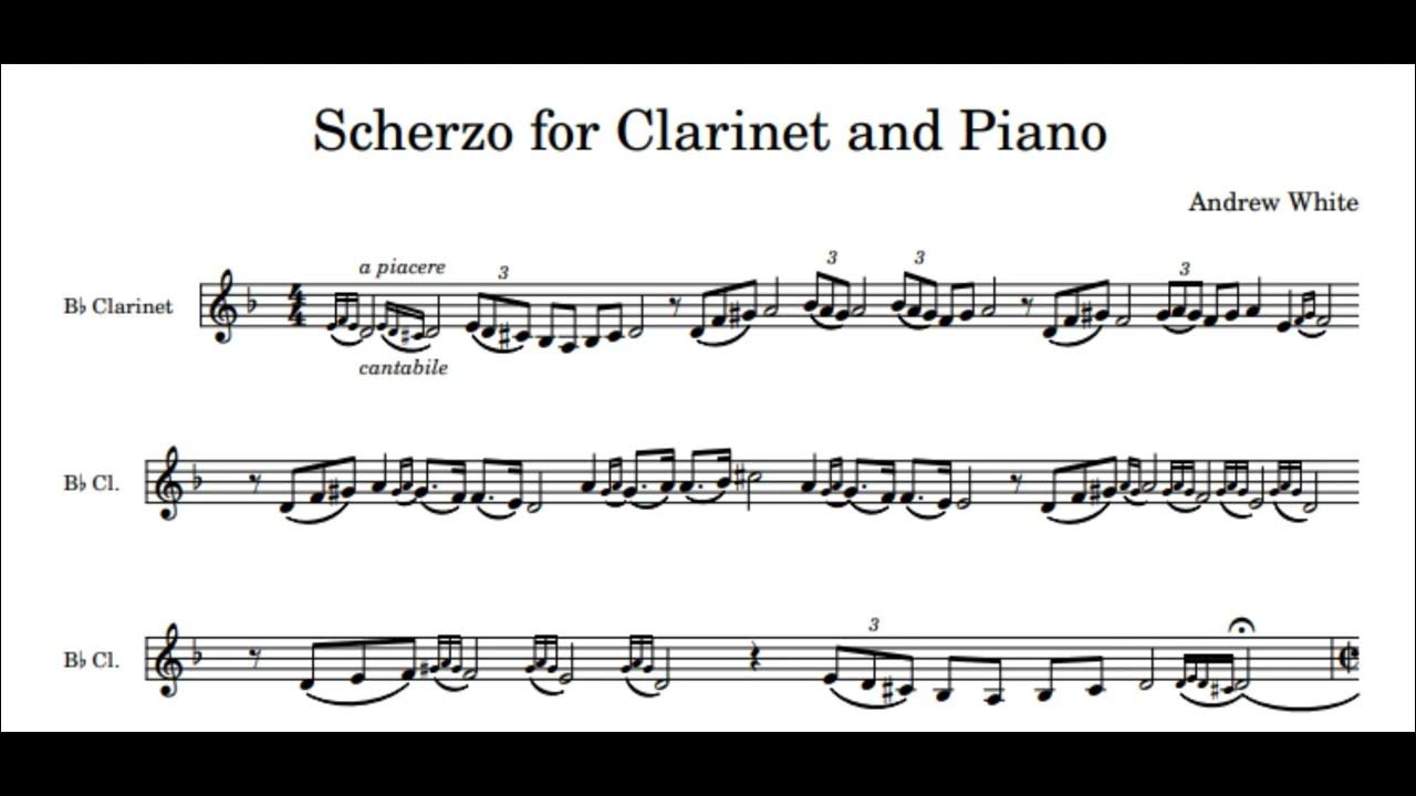 Scherzo for and Piano YouTube