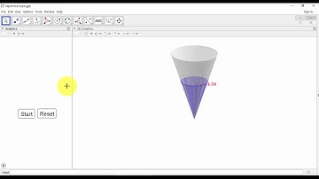 Volume of a cone in Geogebra