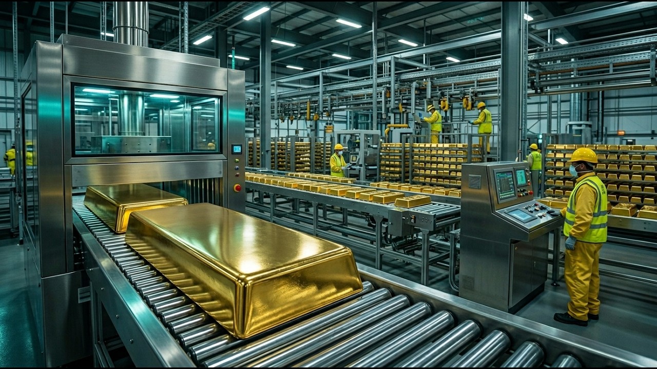 Manufacturing Gold Inside a Gold Refinery – Full 24K Gold Bar Manufacturing Process ...
