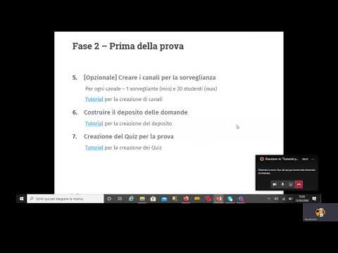 video per esami con test su AulaWeb