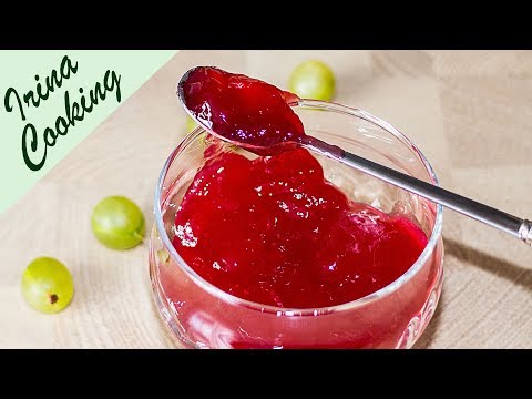 Fragrant Jelly Gooseberry Jam with Raspberries ✧ Winter Preparations ✧ IrinaCooking