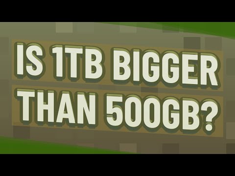 Is 1TB better than 500 GB?