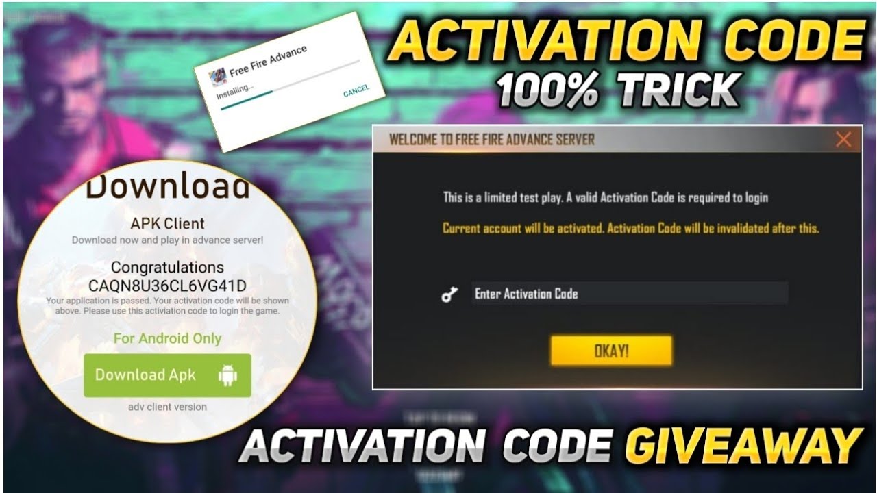 How To Get Advance Server Activation Code 100% Working Trick | Ob29 advance server activation code