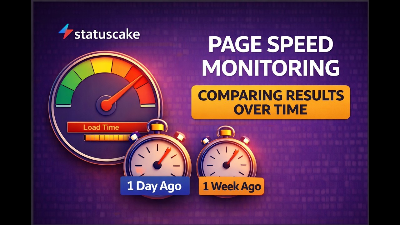 Comparing Page Speed Results Over Time in StatusCake