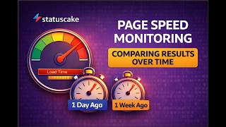 Comparing Page Speed Results Over Time in StatusCake