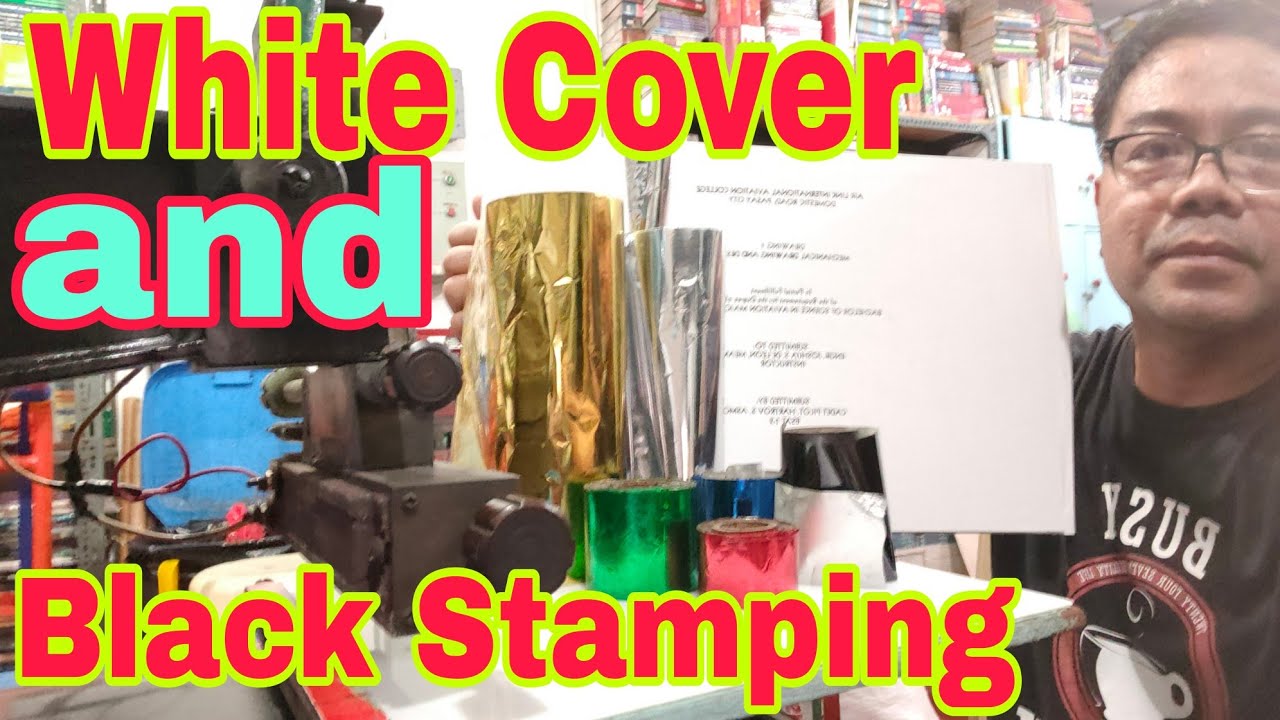 BLACK STAMPING BOOKBIND KAHIT ANONG COLOR PWEDE - YouTube