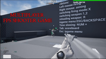 Multiplayer FPS shooter ue4 template