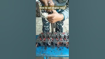 how to set engine valve, valve springs and retainer#engineering #machinery #engine #jugad