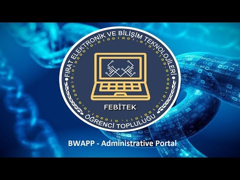 Bwapp - Administrative Portal Kapatma