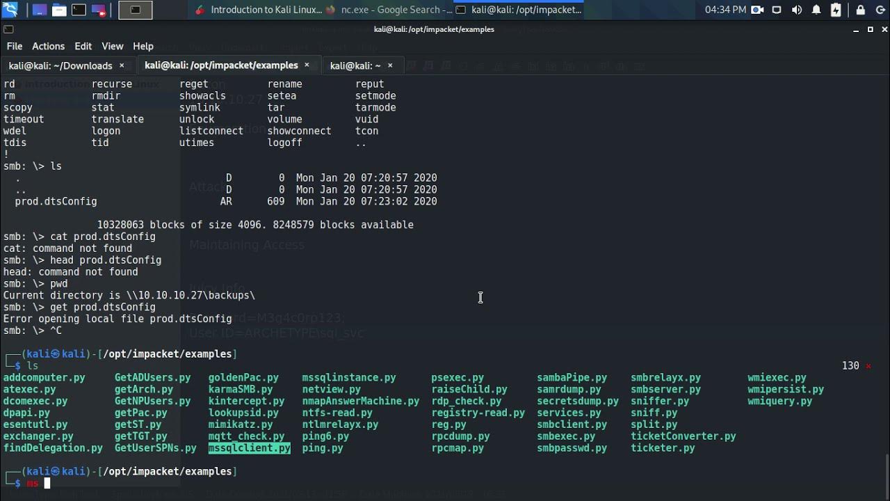 Ep. 5 - Hacking SQL Server || Hacking Windows Server || HTB Archetype ...