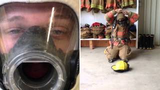 DONNING AN SCBA FROM THE GROUND
