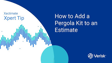 Xactimate Xpert Tip: How to add a Pergola Kit to your Estimate