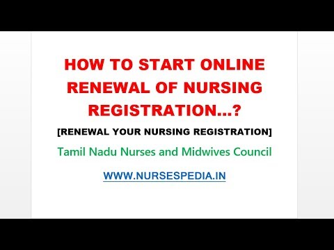 TNMC Online CNE & Renewal Of Nursing Licensure Registration Tamilnadu Nursing Council Part-3