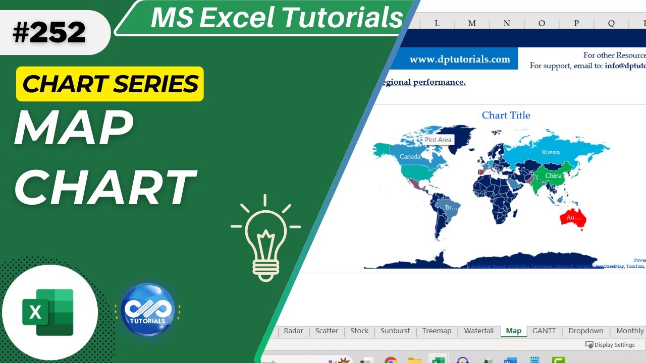 How to Create a Map Chart in Excel - YouTube
