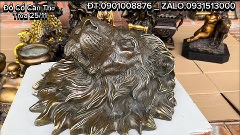 Đầu voi bằng đồng _ Đầu Sư Tử Bằng Đồng _ Tượng Đồng Châu Âu. Trưa 25/12 #đồcổcầnthơ #phongthuy