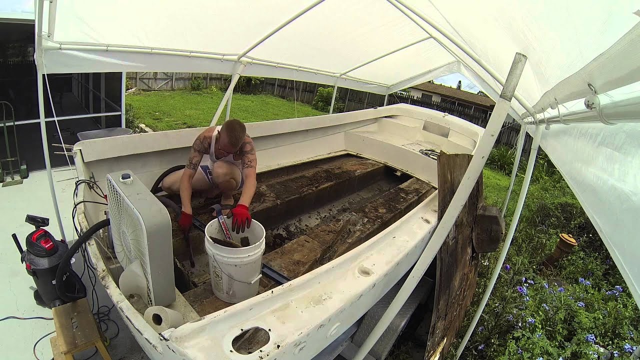 How To Remove A Boat Floor Youtube