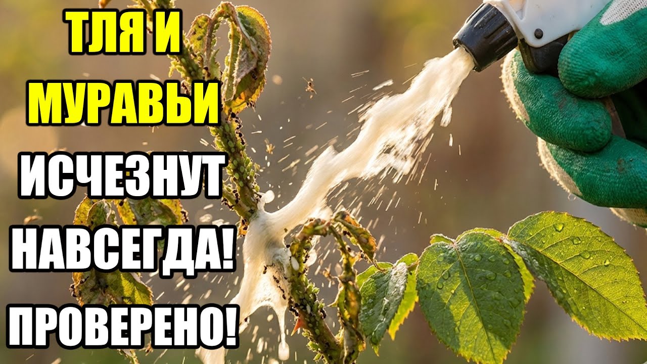 ШОК! ТЛЯ И МУРАВЬИ СДОХНУТ ЗА 5 МИНУТ! СЕКРЕТНЫЙ ЯД, КОТОРЫЙ СКРЫВАЛИ ВСЕ!