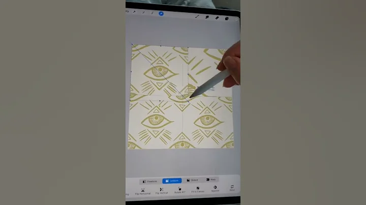 Testing out a new Seamless Pattern Design in Procreate #shorts