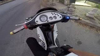 Gilera Runner Malossi 172 ported on board POV Pure Sound DDL Exhaust