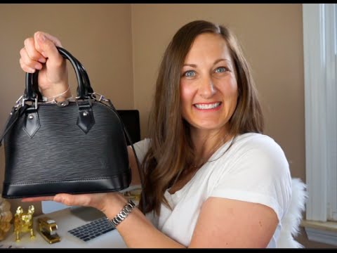 LOUIS VUITTON ALMA BB EPI NOIR, REVIEW & WHAT'S IN MY BAG