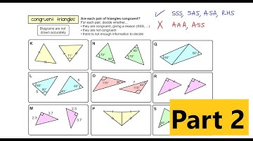 More Practice With Identifying Congruent Triangles