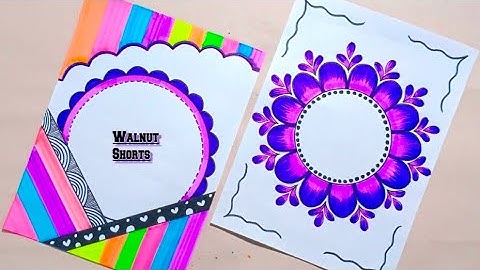 Front Page Design/Border Design For Project/Project Work Designs/Bondhu Khata/A4 Sheet/Cover Page