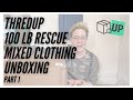 ThredUp Rescue 100lb Mixed Clothing Unboxing PART 1 - What Can I Sell Online For Profit?