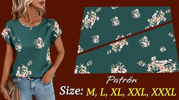 🧵 WOW 🔥 New Trends Blouse Pattern Only 8 minute 💃So Easy Blouse Pattern All Size Stylish Blouse Idea