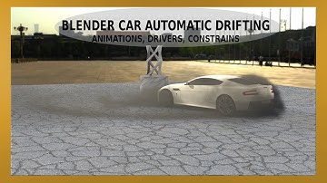 Car Drifting animation - Blender drivers, constrains, smoke