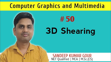 3D Shearing in computer graphics | Shearing transformation