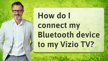 How do I connect my Bluetooth device to my Vizio TV?