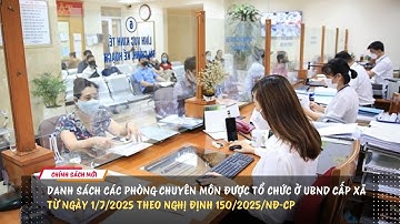 Danh Sách Các Phòng Chuyên Môn Được Tổ Chức Ở UBND Cấp Xã Từ 1/7/2025 Theo Nghị Định 150/2025/NĐ-CP?