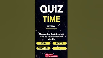 🚀 Crypto Quiz – Choose the Best Crypto to Secure Your Retirement Wealth! 🚀 [Crypto Deals In Desp.]