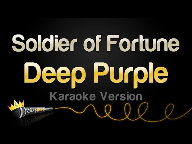 Deep Purple - Soldier of Fortune (Karaoke Version) class=