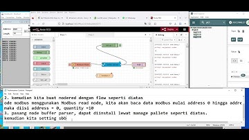 modbus TCP to MQTT using nodered buffer parser node