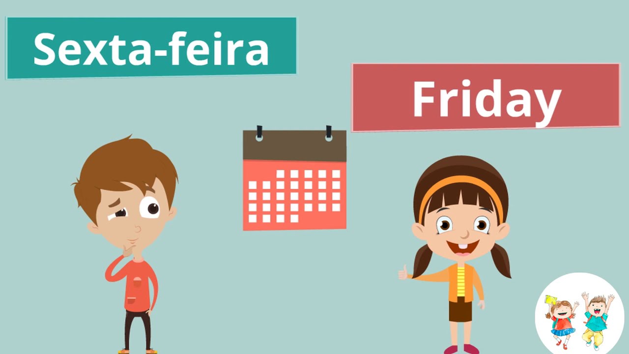Dias da Semana em Ingles com tradução Português 