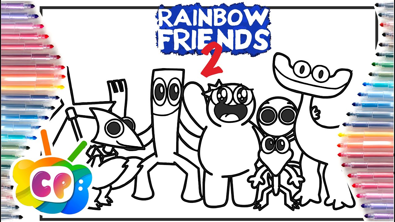 Doors coloring pages – Rainbow Friends 8 – Art Art