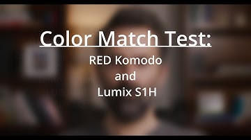 RED KOMODO // LUMIX S1H // COLOR MATCH TEST